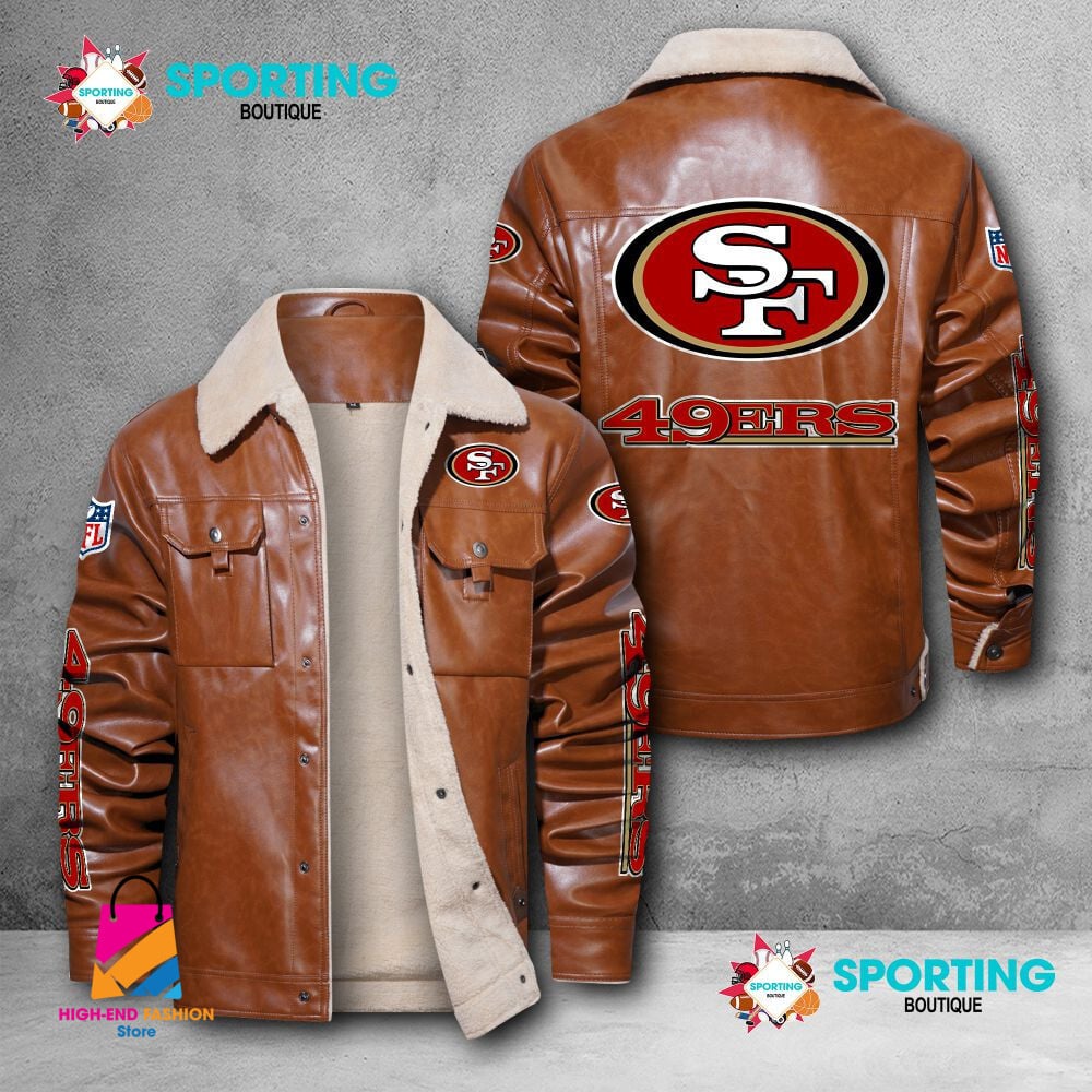 San Francisco 49ers NFL Style Leather Jacket For Fans