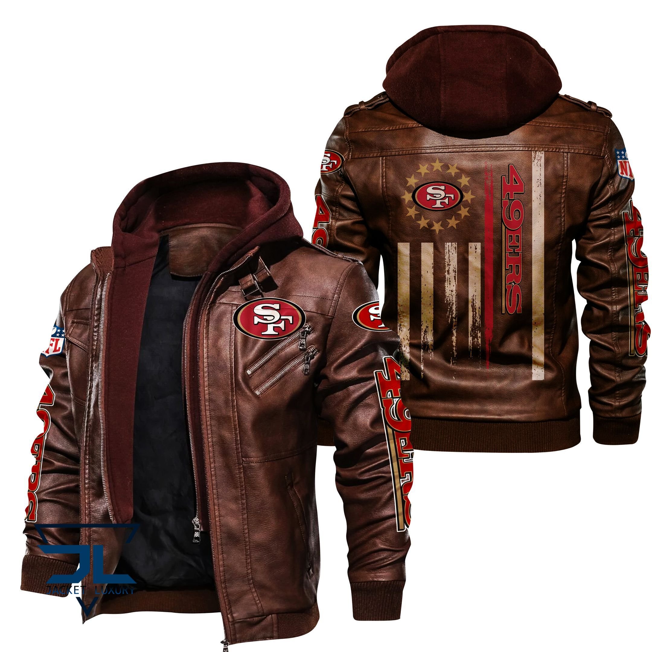 San Francisco 49ers NFL Style Leather Jacket For Fan