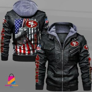 San Francisco 49ers NFL Style Leather Jacket For Fan
