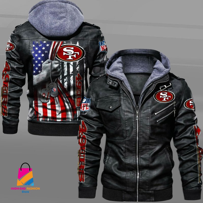 San Francisco 49ers NFL Style Leather Jacket For Fan