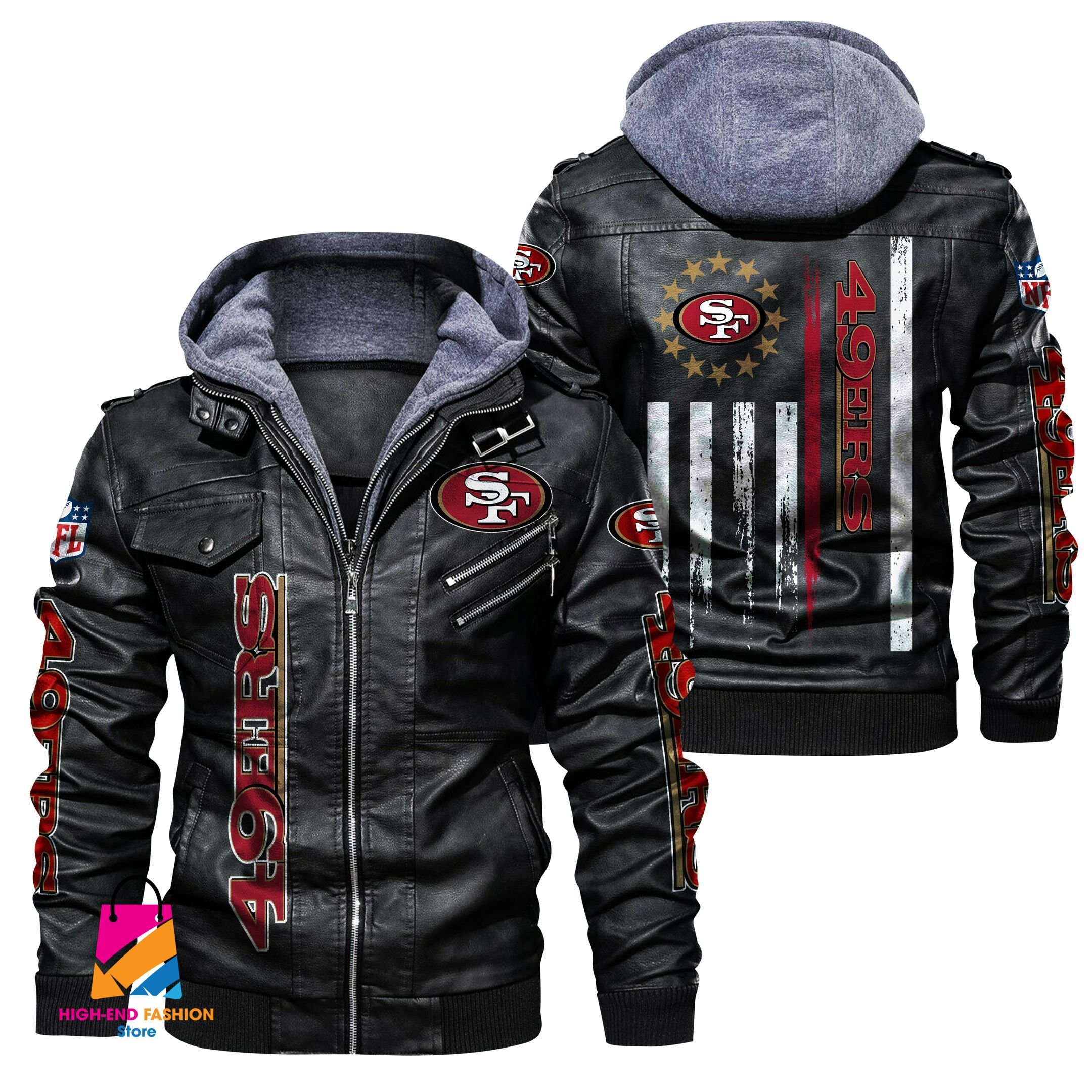 San Francisco 49ers NFL Style Leather Jacket For Fan