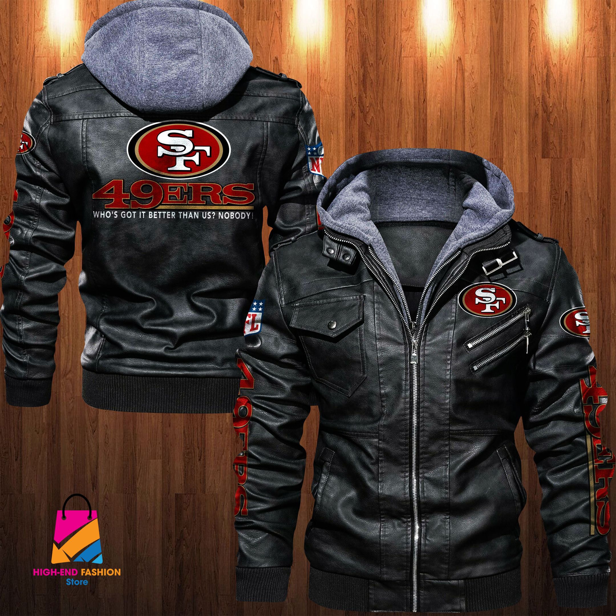 San Francisco 49ers NFL Style Leather Jacket For Fan