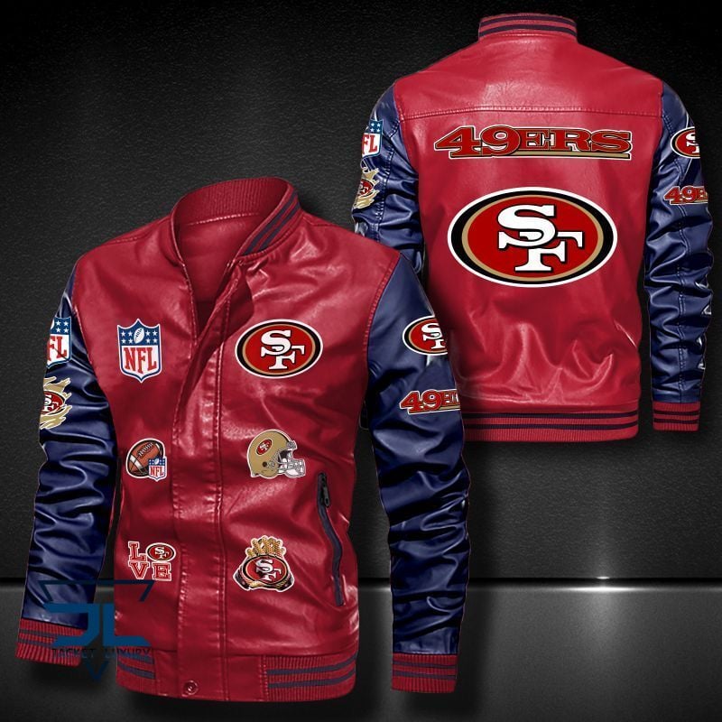 San Francisco 49ers NFL Style Leather Jacket For Fan