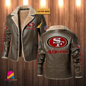 San Francisco 49ers NFL Style Leather Jacket For Fans