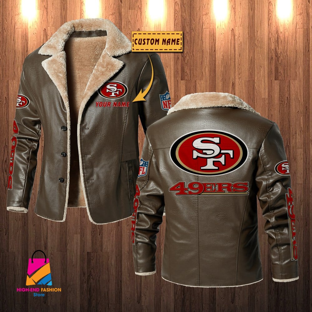 San Francisco 49ers NFL Style Leather Jacket For Fans