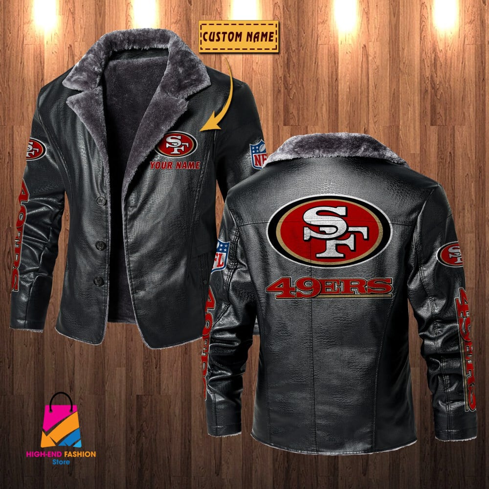 San Francisco 49ers NFL Style Leather Jacket For Fans