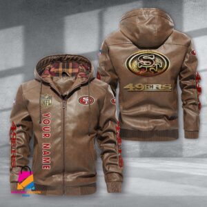 San Francisco 49ers NFL Style Leather Jacket For Fans