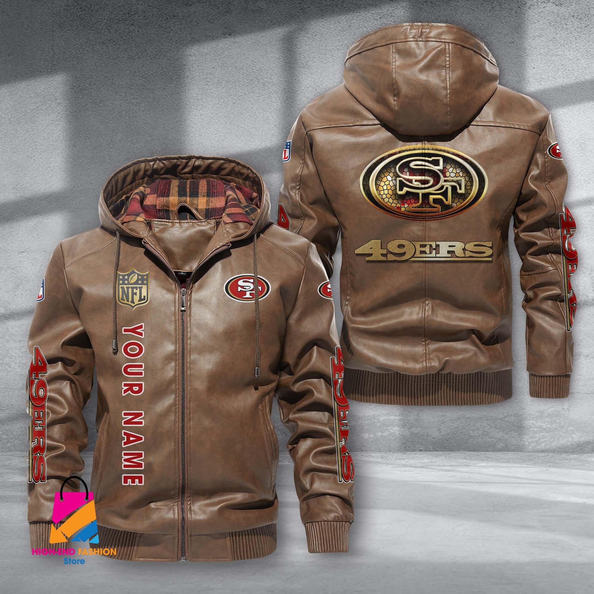San Francisco 49ers NFL Style Leather Jacket For Fans