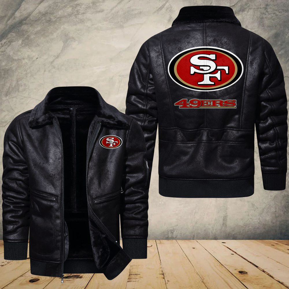San Francisco 49ers NFL Style Leather Jacket For Fans