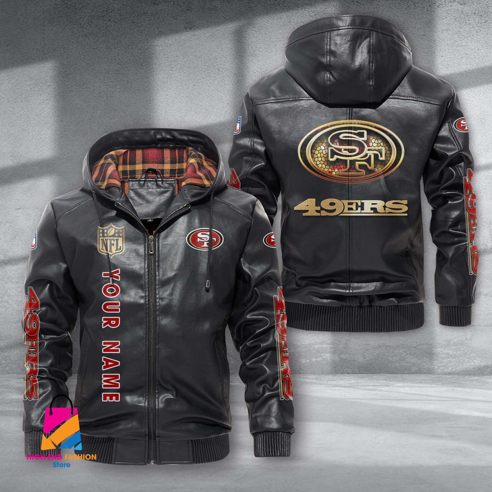 San Francisco 49ers NFL Style Leather Jacket For Fans
