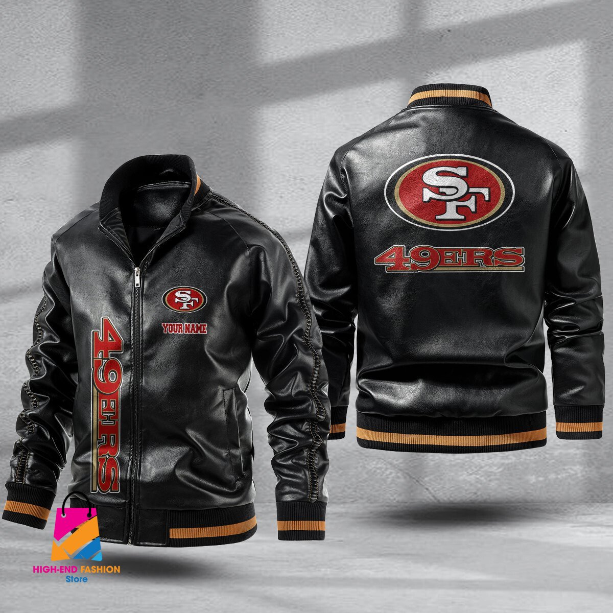 San Francisco 49ers NFL Style Leather Jacket For Fans