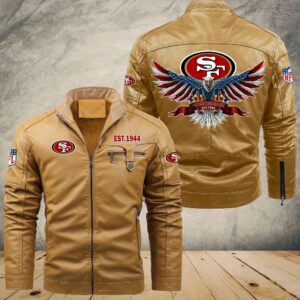 San Francisco 49ers NFL Style Leather Jacket For Fans