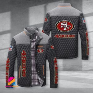 San Francisco 49ers NFL Style Puffer Jacket For Fans