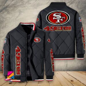 San Francisco 49ers NFL Style Puffer Jacket For Fans