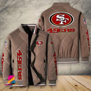 San Francisco 49ers NFL Style Puffer Jacket For Fans