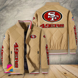 San Francisco 49ers NFL Style Puffer Jacket For Fans