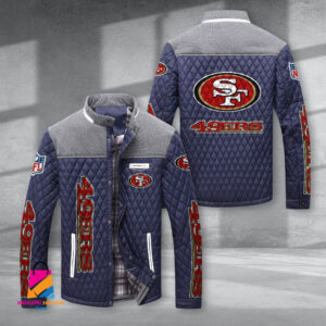 San Francisco 49ers NFL Style Puffer Jacket For Fans