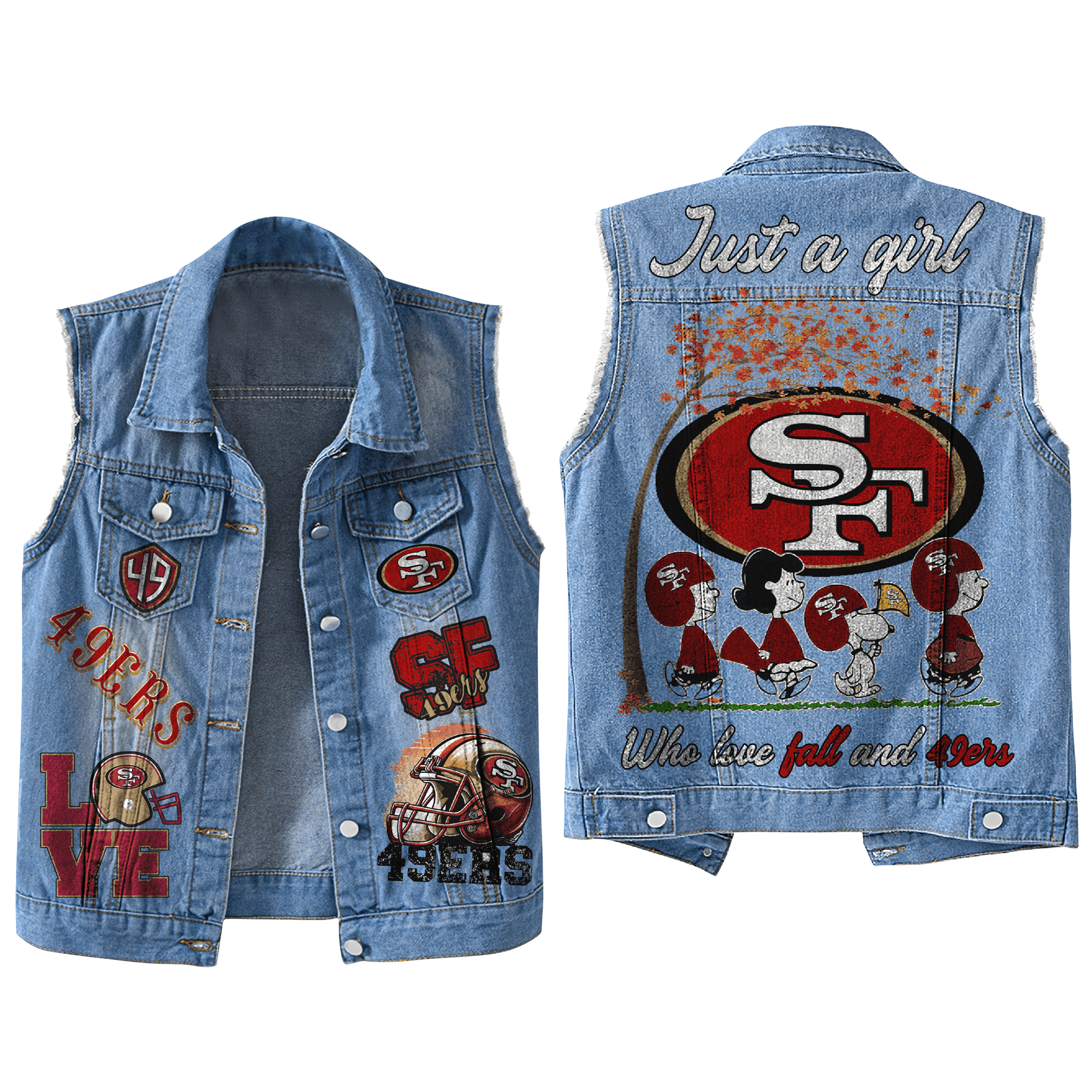 San Francisco 49ers NFL Style Sleeveless Jacket For Fans