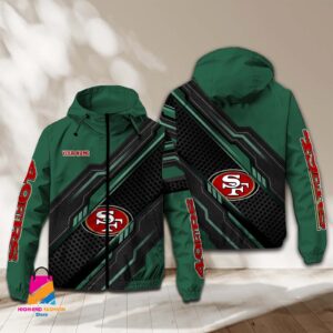San Francisco 49ers NFL Style Windbreaker Jacket For Fans