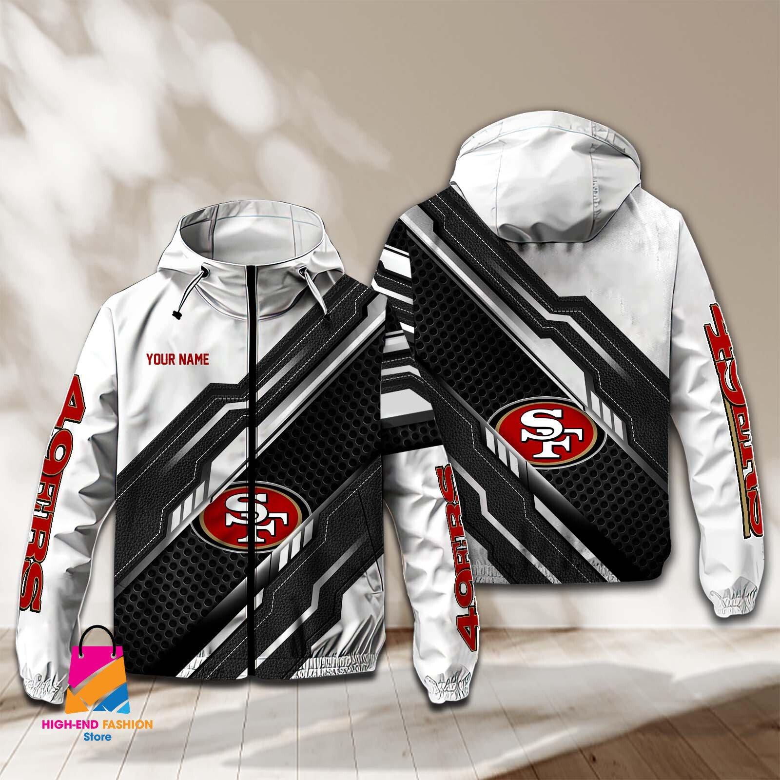 San Francisco 49ers NFL Style Windbreaker Jacket For Fans