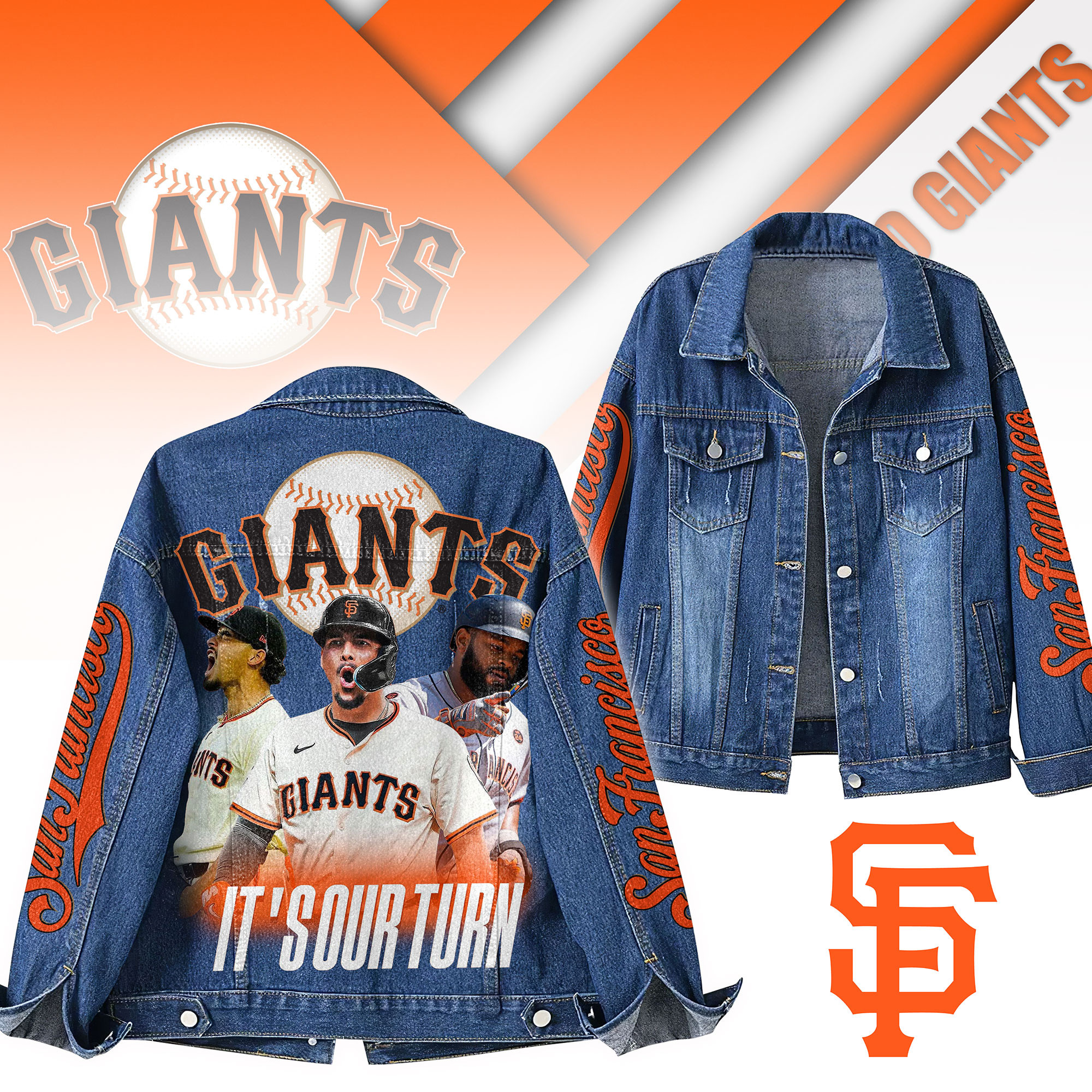 San Francisco Giants MLB Denim Jacket Gift For Fans