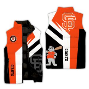 San Francisco Giants MLB Style Sleeveless Puffer Jacket For Fans