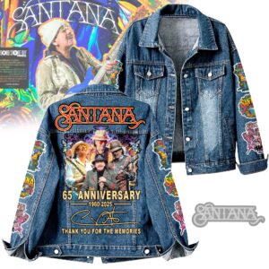 Santana Music Denim Jacket Gift For Fans