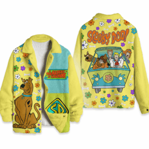 Scooby-Doo Cartoon Style Fleece Jacket For Fans
