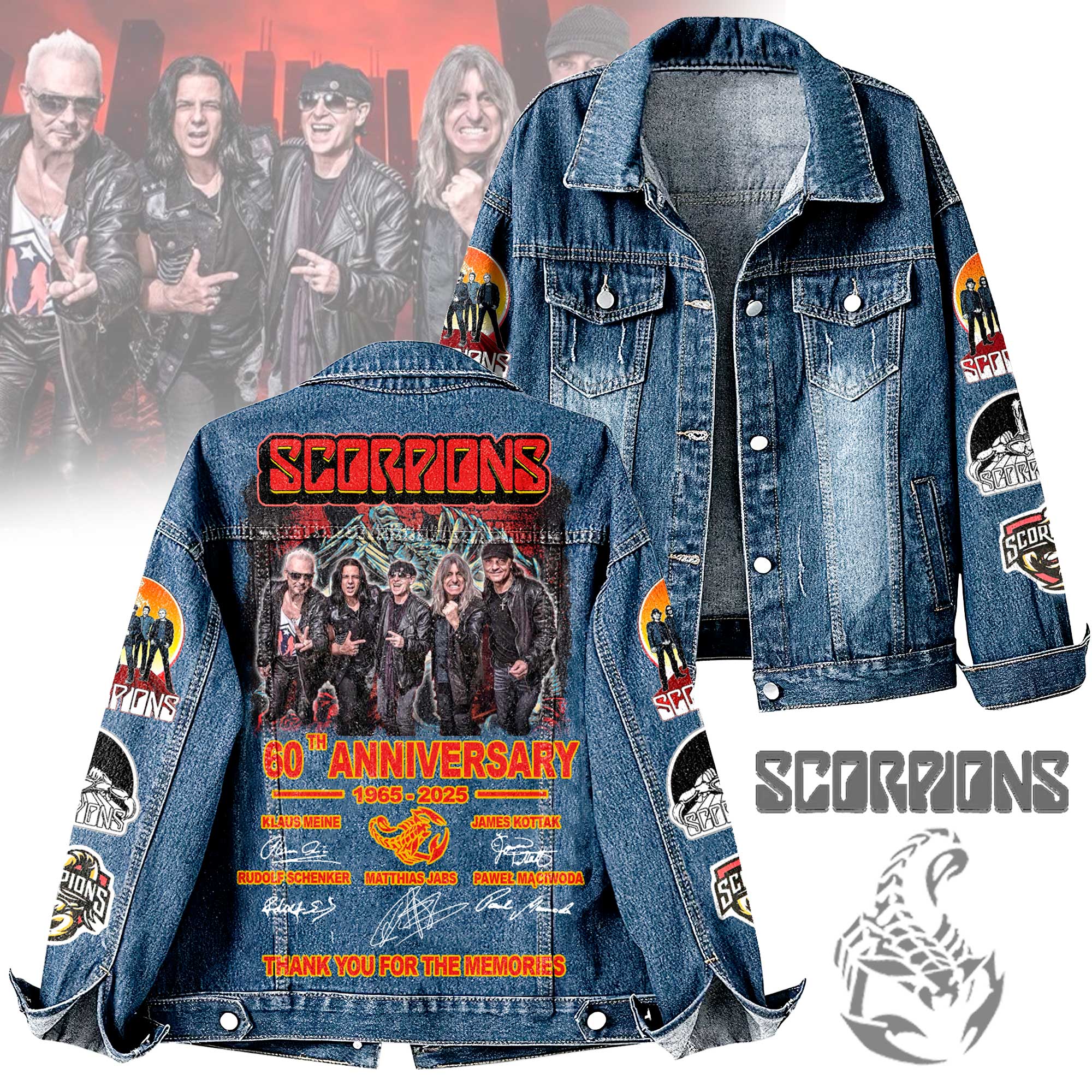Scorpions Music Denim Jacket Gift For Fans