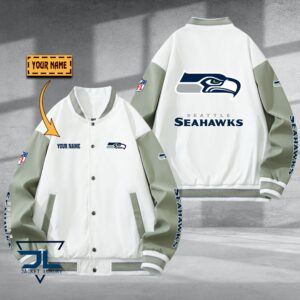 Seattle Seahawks NFL Style Baseball Jacket For Fan