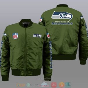 Seattle Seahawks NFL Style Bomber Jacket For Fans