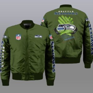 Seattle Seahawks NFL Style Bomber Jacket For Fans
