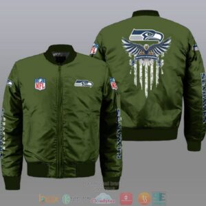 Seattle Seahawks NFL Style Bomber Jacket For Fans