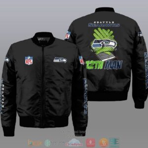 Seattle Seahawks NFL Style Bomber Jacket For Fans