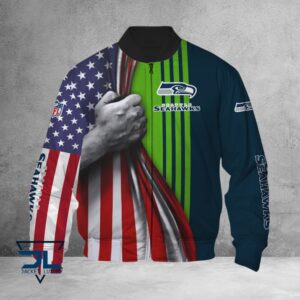 Seattle Seahawks NFL Style Bomber Jacket For Fans