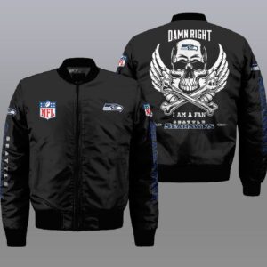 Seattle Seahawks NFL Style Bomber Jacket For Fans
