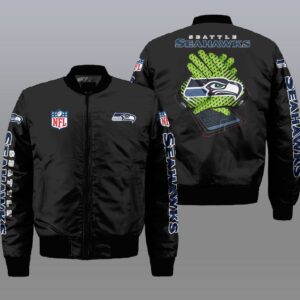 Seattle Seahawks NFL Style Bomber Jacket For Fans