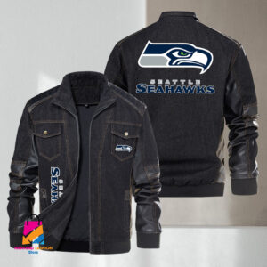 Seattle Seahawks NFL Style Denim Jacket For Fans