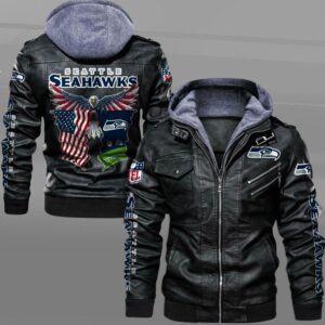 Seattle Seahawks NFL Style Leather Jacket For Fan