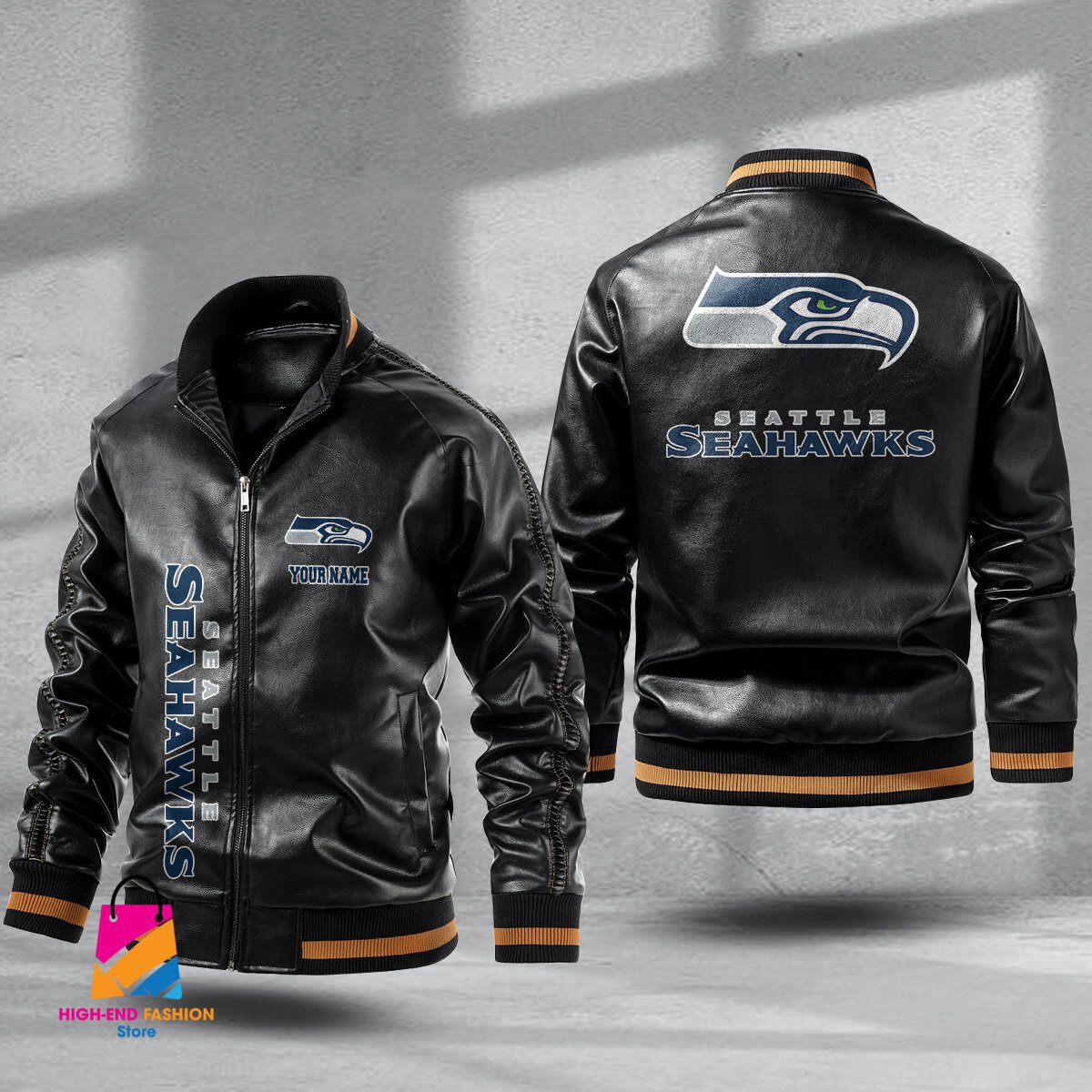 Seattle Seahawks NFL Style Leather Jacket For Fans