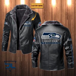 Seattle Seahawks NFL Style Leather Jacket For Fans