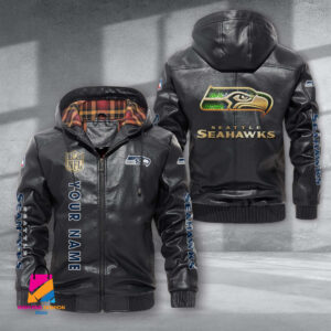 Seattle Seahawks NFL Style Leather Jacket For Fans