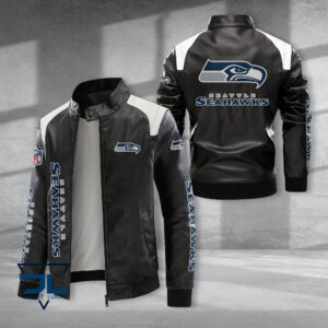 Seattle Seahawks NFL Style Leather Jacket For Fans