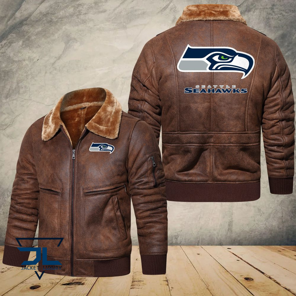 Seattle Seahawks NFL Style Leather Jacket For Fans