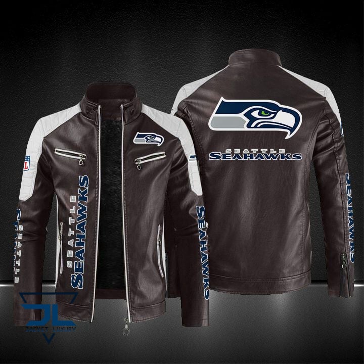 Seattle Seahawks NFL Style Leather Jacket For Fans