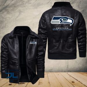 Seattle Seahawks NFL Style Leather Jacket For Fans