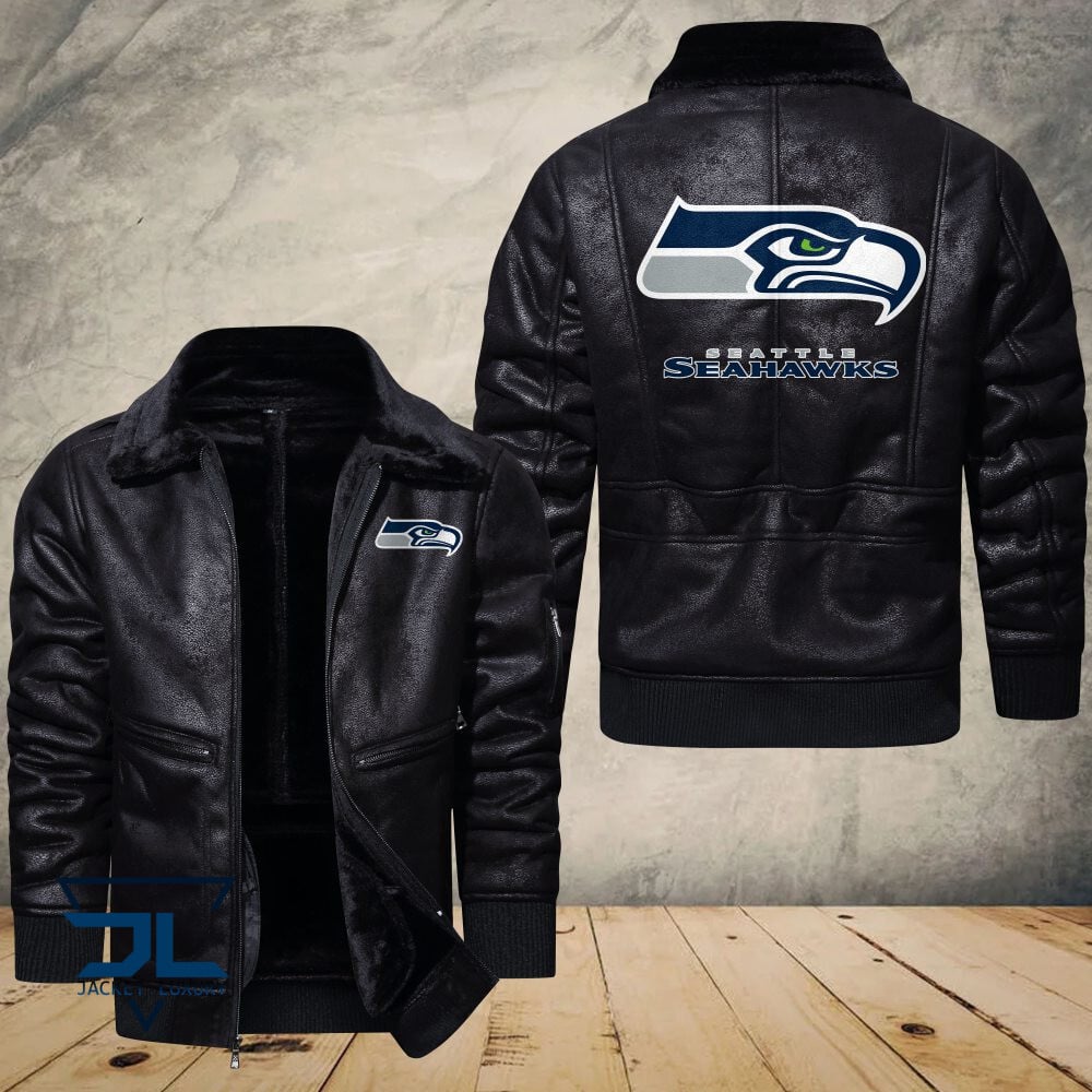 Seattle Seahawks NFL Style Leather Jacket For Fans