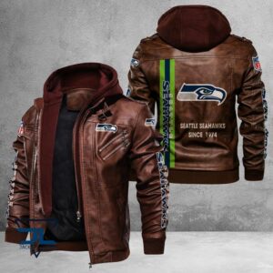 Seattle Seahawks NFL Style Leather Jacket For Fans