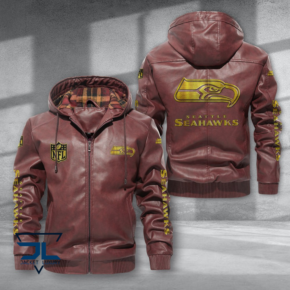 Seattle Seahawks NFL Style Leather Jacket For Fans