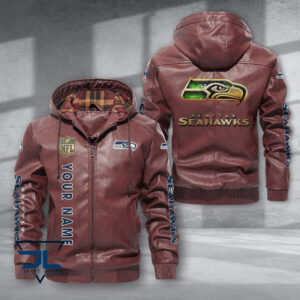 Seattle Seahawks NFL Style Leather Jacket For Fans